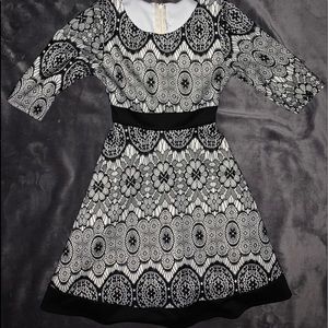 Black and White Dress